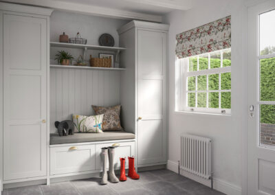 Kitchen Revolution Surrey Pink and Grey_Boot Room